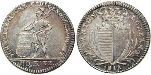 10 Batz Suisse Argent 