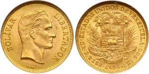 10 Bolivar Venezuela (1811 - ) Gold Simon Bolivar (1783 - 1830)