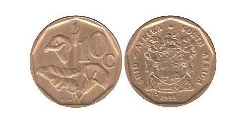 10 Cent Afrique du Sud (1910 - ) Acier/Laiton 