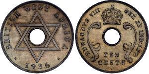 10 Cent British West Africa (1780 - 1960) Argent 