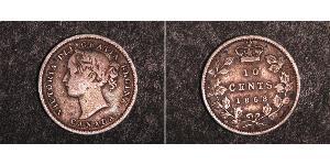 10 Cent Canada Argent Victoria (1819 - 1901)