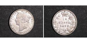 10 Cent Canada Argent Victoria (1819 - 1901)