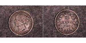 10 Cent Canada Argent Victoria (1819 - 1901)