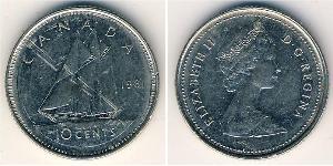 10 Cent Canada Argent Elizabeth II (1926-2022)