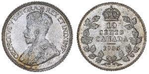 10 Cent Canada Argent George V (1865-1936)
