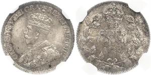 10 Cent Canada Argent George V (1865-1936)