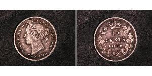 10 Cent Canada Argent Victoria (1819 - 1901)