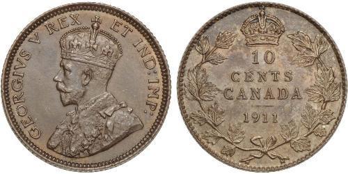 10 Cent Canada Argent George V (1865-1936)