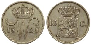 10 Cent Royaume des Pays-Bas (1815 - ) Argent 