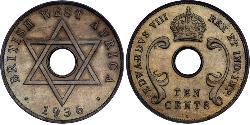 10 Cent Africa occidentale britannica (1780 - 1960) Argento 