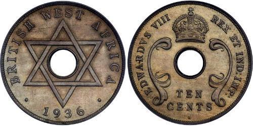 10 Cent Africa occidentale britannica (1780 - 1960) Argento 