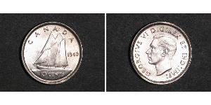 10 Cent Canada Argento Giorgio VI (1895-1952)