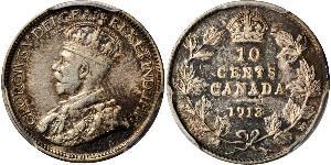 10 Cent Canada Argento Giorgio V (1865-1936)