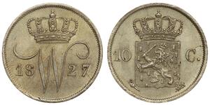 10 Cent Regno dei Paesi Bassi (1815 - ) Argento 