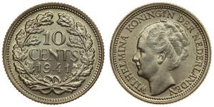 10 Cent Regno dei Paesi Bassi (1815 - ) Argento 