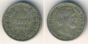 10 Cent Regno dei Paesi Bassi (1815 - ) Argento Guglielmo III dei Paesi Bassi
