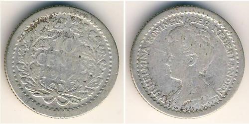 10 Cent Regno dei Paesi Bassi (1815 - ) Argento 