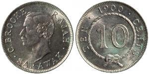 10 Cent Sarawak Argento 