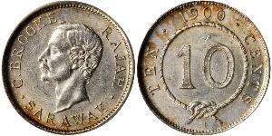 10 Cent Sarawak Argento 