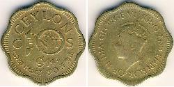 10 Cent Sri Lanka/Ceylon (1948 - ) Brass 