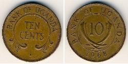 10 Cent Uganda Bronce 
