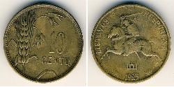 10 Cent Lituania (1991 - ) Bronce/Aluminio 