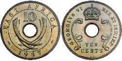 10 Cent Ostafrika Bronze George V (1865-1936)