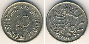 10 Cent Singapore (1965 - ) Copper/Nickel 