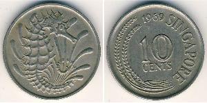 10 Cent Singapore (1965 - ) Copper/Nickel 