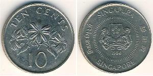 10 Cent Singapore (1965 - ) Copper/Nickel 