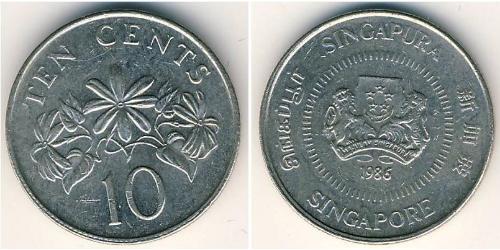 10 Cent Singapore (1965 - ) Copper/Nickel 