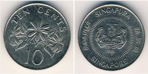 10 Cent Singapore (1965 - ) Copper/Nickel 