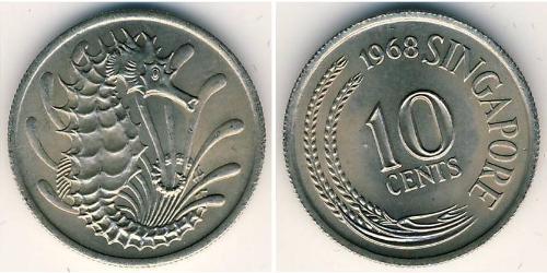 10 Cent Singapore (1965 - ) Copper/Nickel 