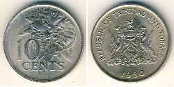 10 Cent Trinidad and Tobago Copper/Nickel 