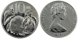 10 Cent Cook Islands (1965 - ) Cuivre/Nickel Elizabeth II (1926-2022)