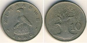 10 Cent Zimbabwe (1980 - ) Cuivre/Nickel 