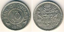 10 Cent Guyana (1966 - ) Kupfer/Nickel 