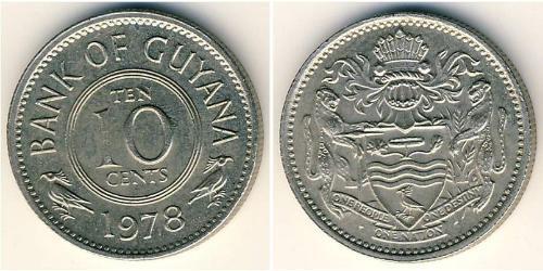 10 Cent Guyana (1966 - ) Kupfer/Nickel 