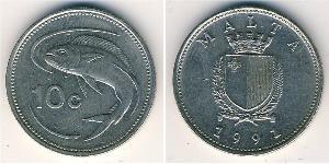10 Cent Malta (1964 - ) Kupfer/Nickel 