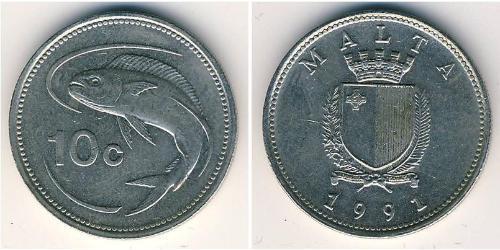 10 Cent Malta (1964 - ) Kupfer/Nickel 