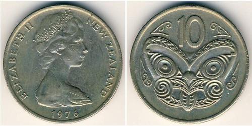 10 Cent Neuseeland Kupfer/Nickel Elizabeth II (1926-2022)