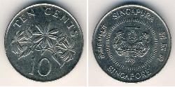 10 Cent Singapur Kupfer/Nickel 