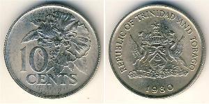 10 Cent Trinidad und Tobago Kupfer/Nickel 