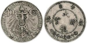 10 Cent Volksrepublik China Kupfer/Nickel 