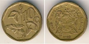 10 Cent Sudáfrica (1910 - ) Latón 