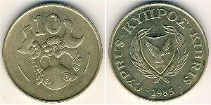 10 Cent Republik Zypern (1960 - ) Messing 