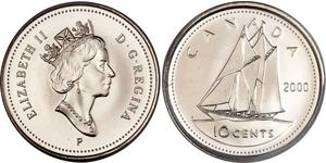 10 Cent Canada Nickel Elizabeth II (1926-2022)