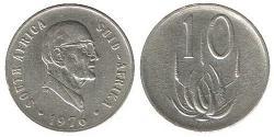 10 Cent South Africa (1910 - ) Nickel 