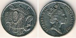 10 Cent Australia (1939 - ) Níquel/Cobre Isabel II (1926-2022)