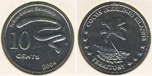10 Cent Islas Cocos Níquel/Cobre 